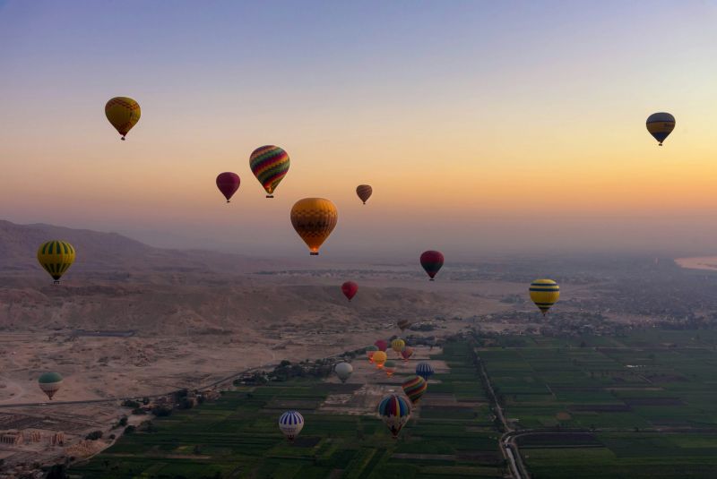 Sunrise Hot Air Balloon Ride in Luxor